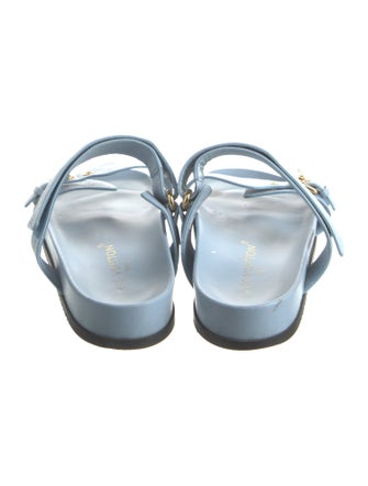 Louis Vuitton LV Monogram Leather Slides