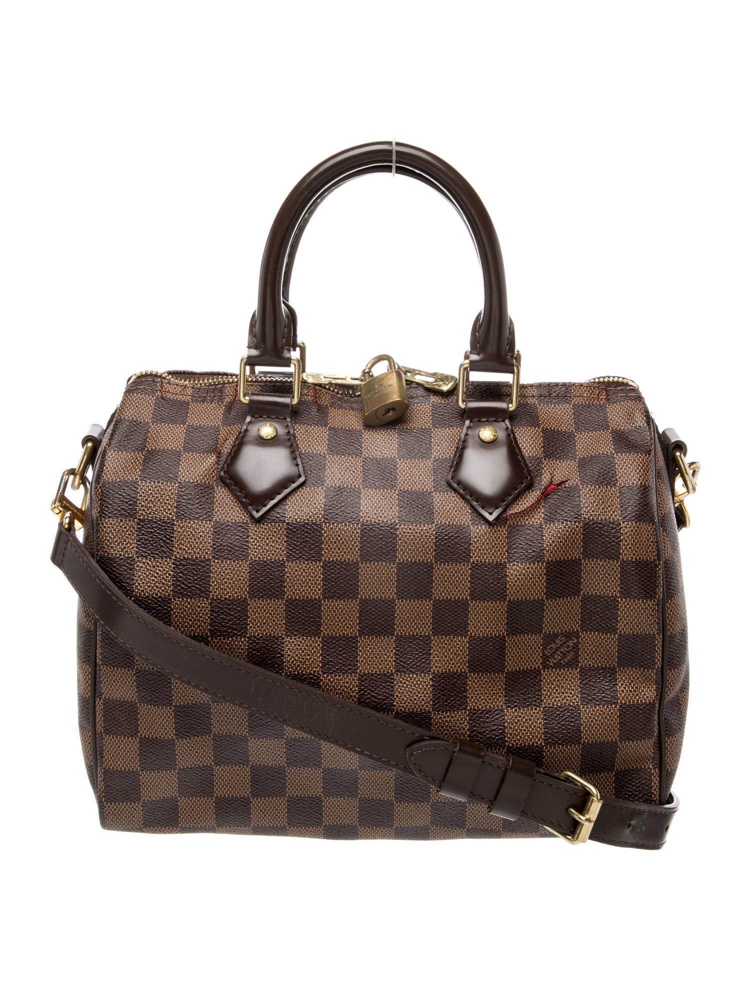 Louis Vuitton Damier Ebene Speedy Bandouliere 25