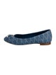 Louis Vuitton Denim Printed Ballet Flats
