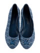 Louis Vuitton Denim Printed Ballet Flats