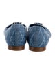 Louis Vuitton Denim Printed Ballet Flats