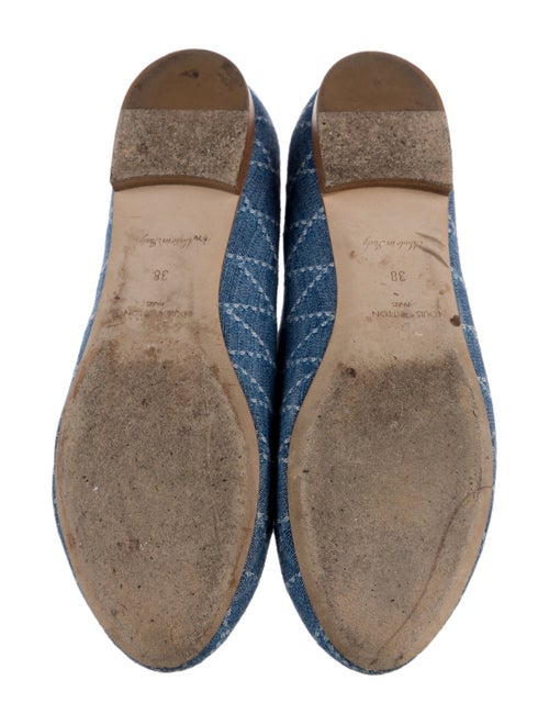 Louis Vuitton Denim Printed Ballet Flats