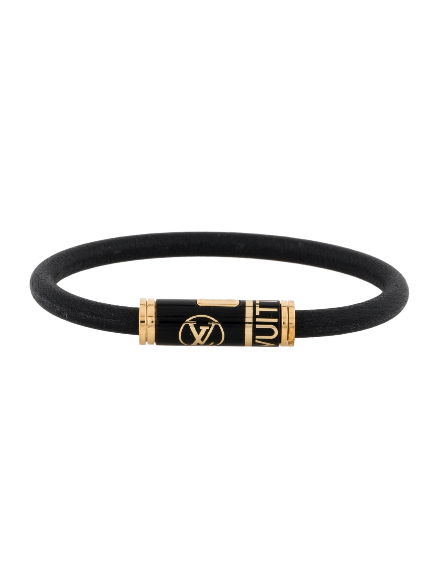 Louis Vuitton Leather Keep It Bracelet