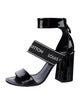 Louis Vuitton Patent Leather Graphic Print Sandals