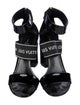 Louis Vuitton Patent Leather Graphic Print Sandals