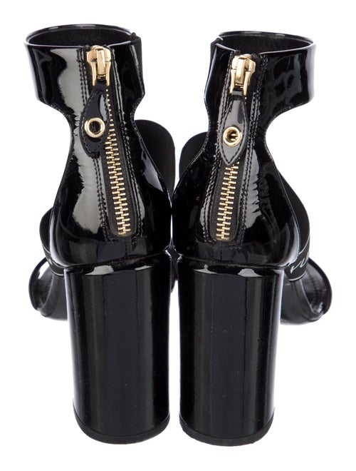 Louis Vuitton Patent Leather Graphic Print Sandals