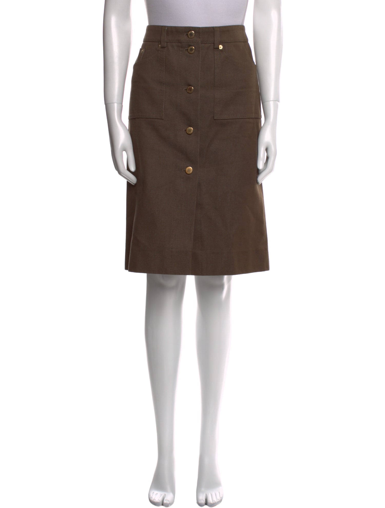 Louis Vuitton Vintage Knee-Length Skirt