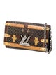 Louis Vuitton Damier Ebene Time Trunk Twist Wallet on Chain