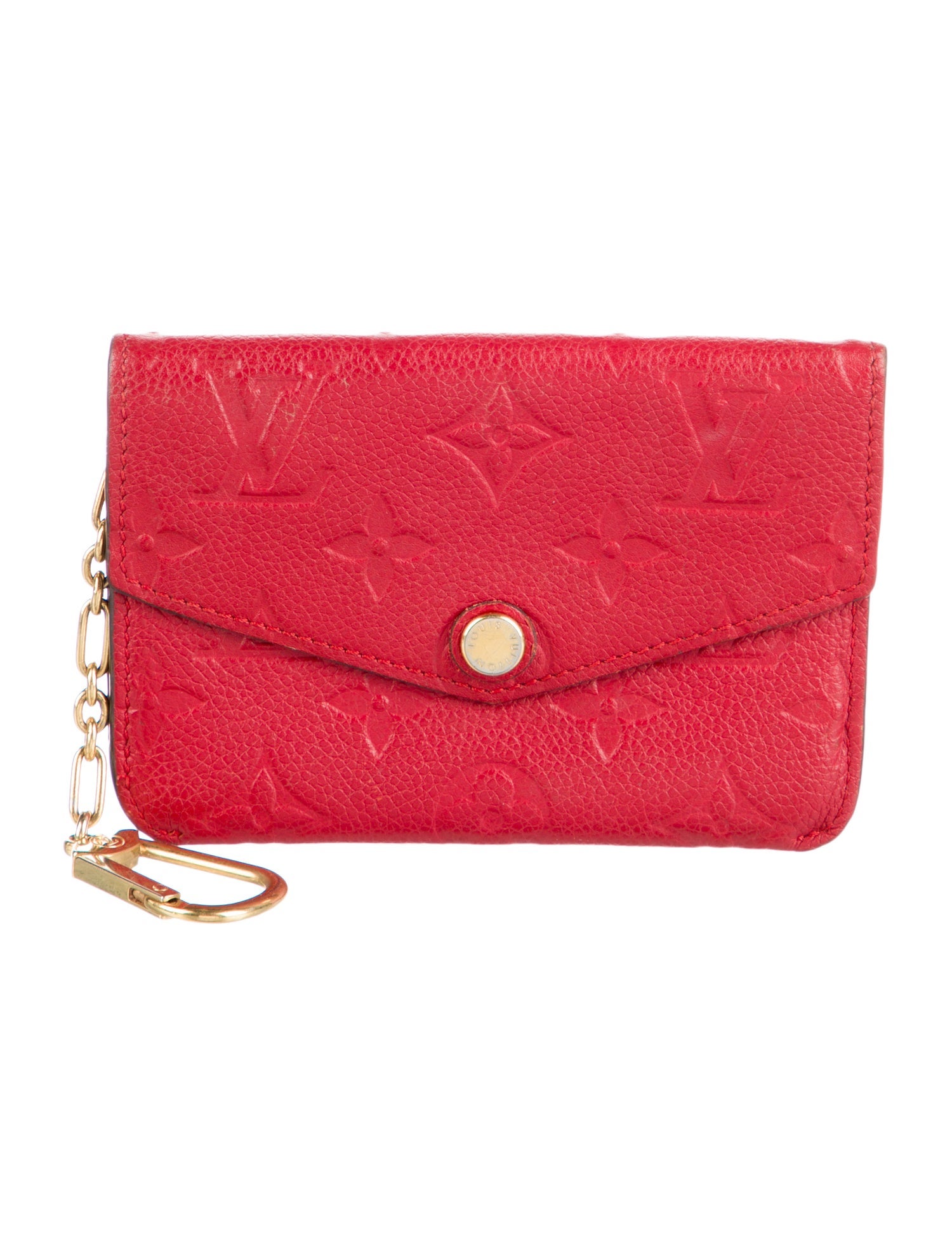 Louis Vuitton Cerise Monogram Empreinte Leather Key Pouch