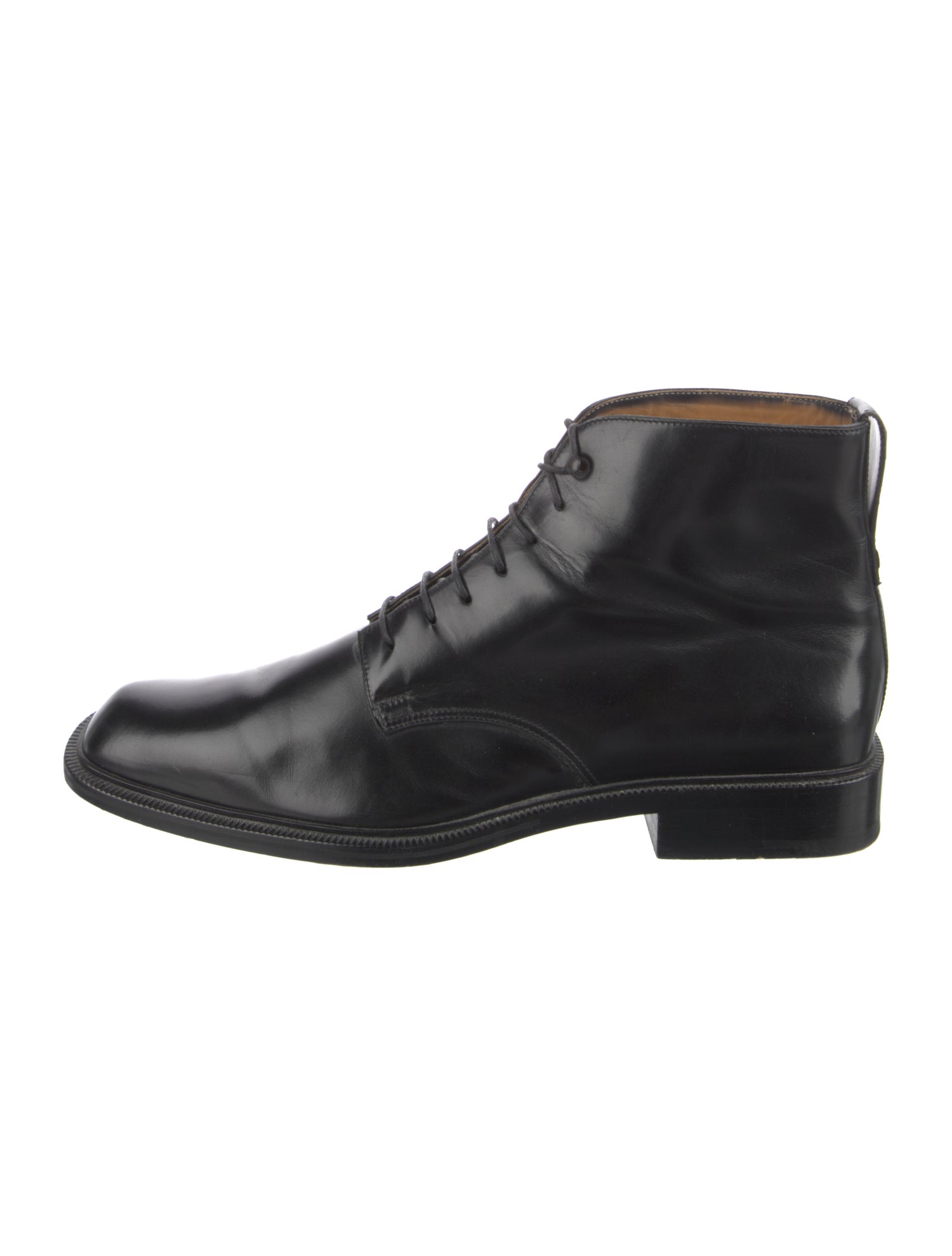 Louis Vuitton LV Monogram Leather Lace-Up Boots