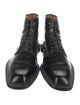 Louis Vuitton LV Monogram Leather Lace-Up Boots