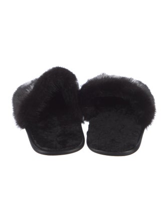 Louis Vuitton Mink Graphic Print Slides