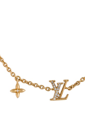 Louis Vuitton Crystal 'LV Iconic' Charm Bracelet