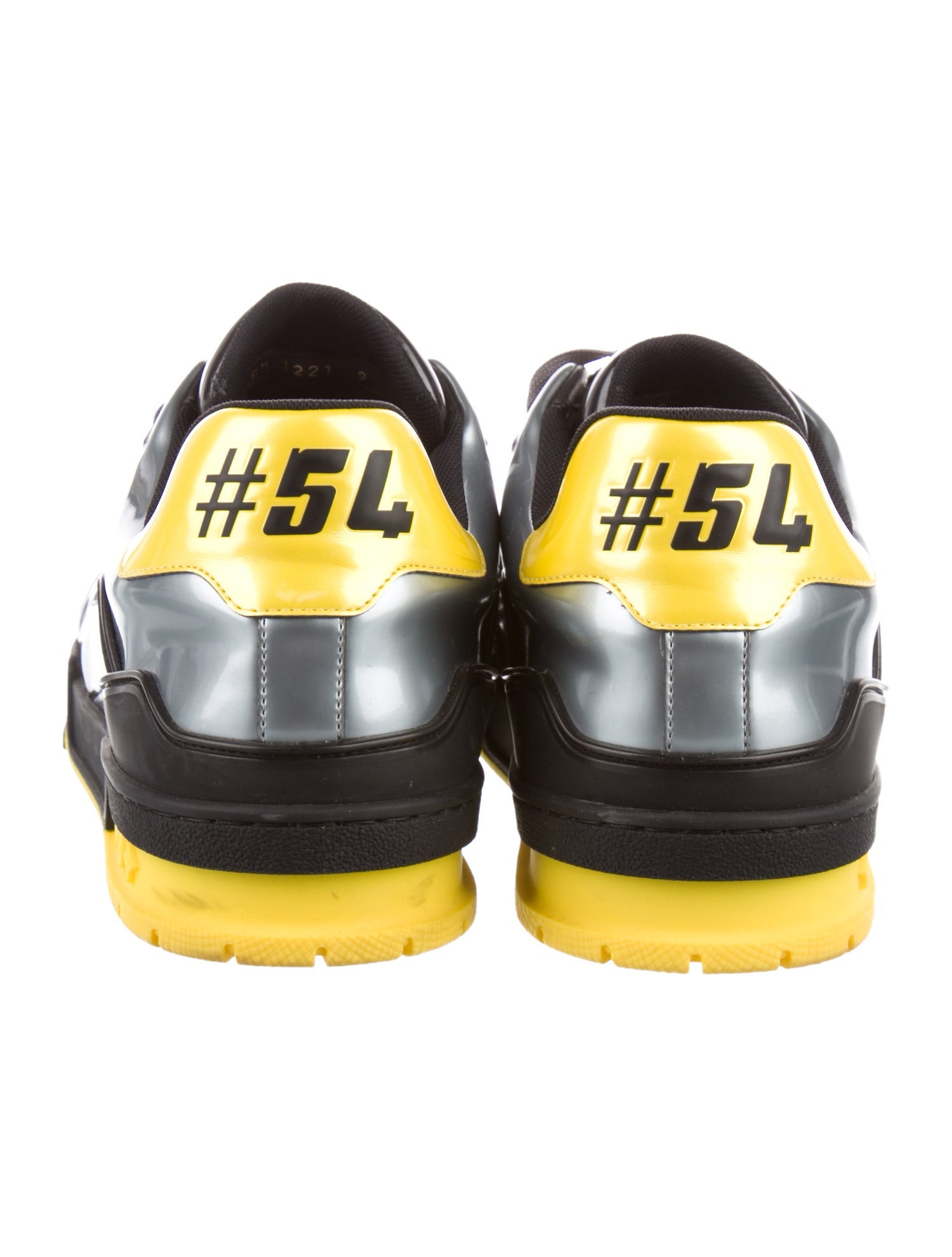 Louis Vuitton Patent Leather Colorblock Pattern Sneakers