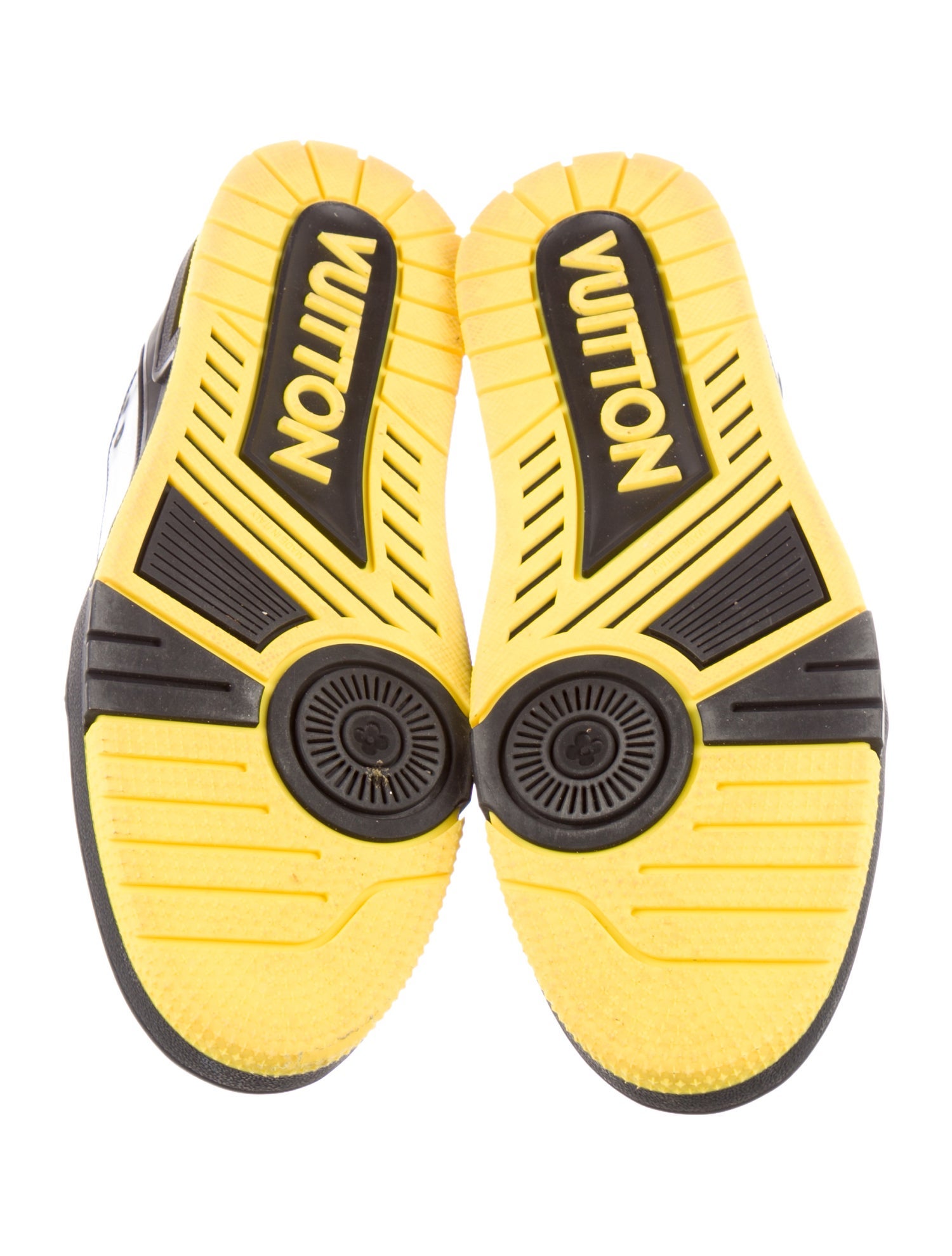 Louis Vuitton Patent Leather Colorblock Pattern Sneakers