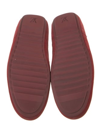 Louis Vuitton LV Monogram Suede Moccasins