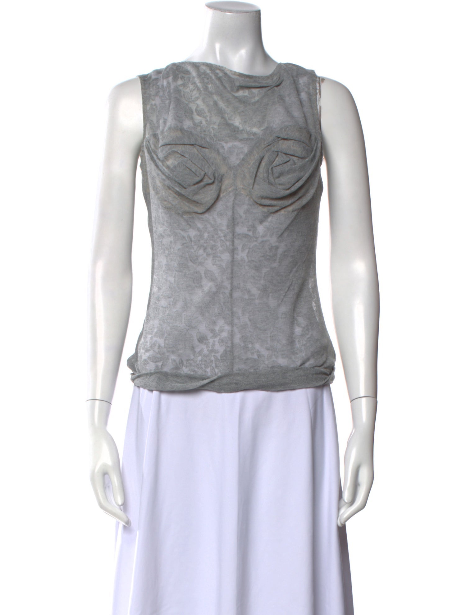 Louis Vuitton Cowl Neck Sleeveless Top