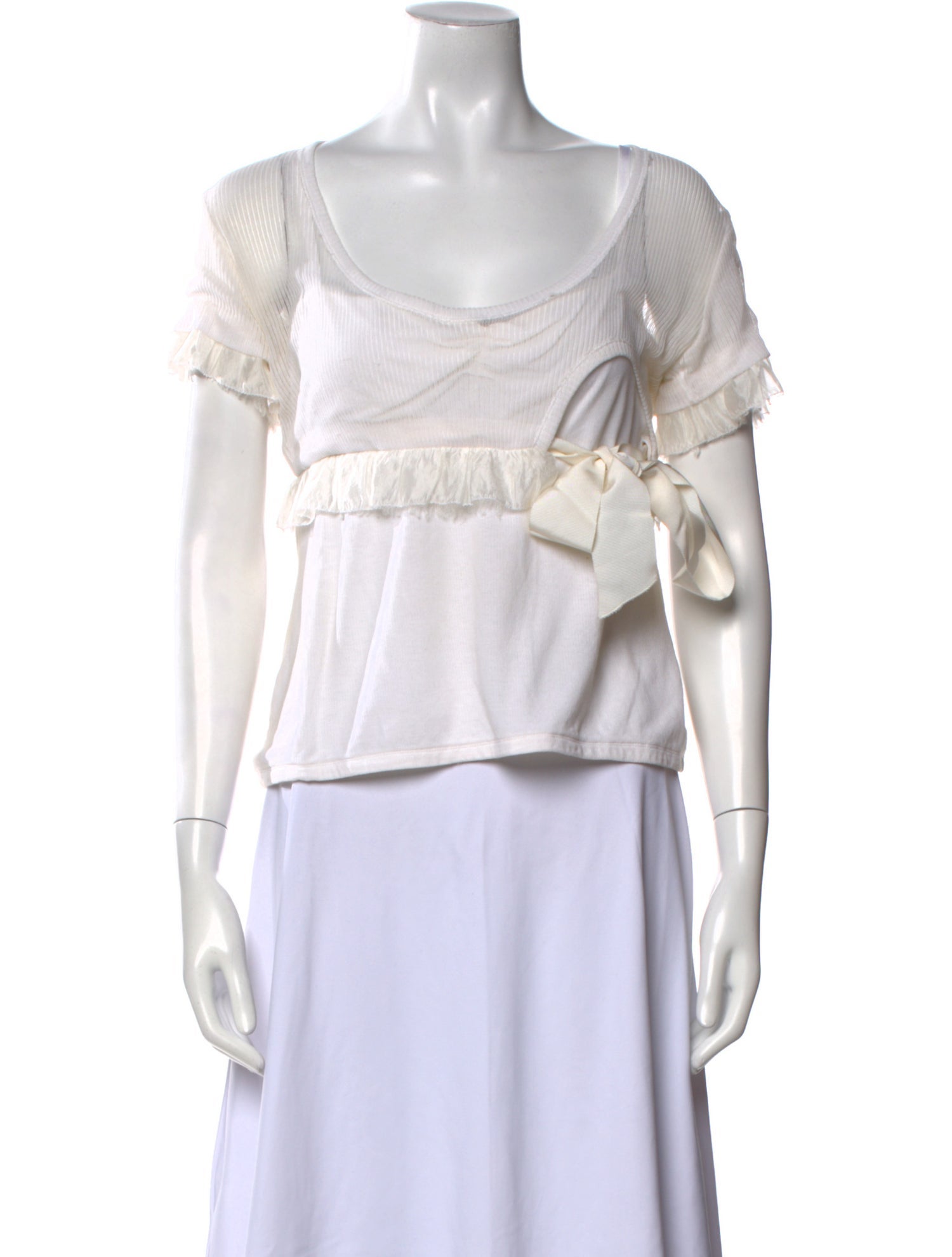 Louis Vuitton 2007 Scoop Neck Crop Top