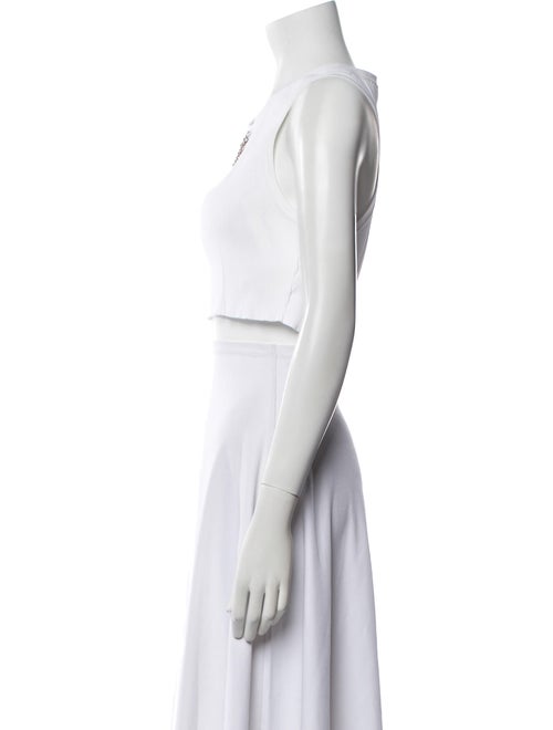 Louis Vuitton Striped Scoop Neck Crop Top