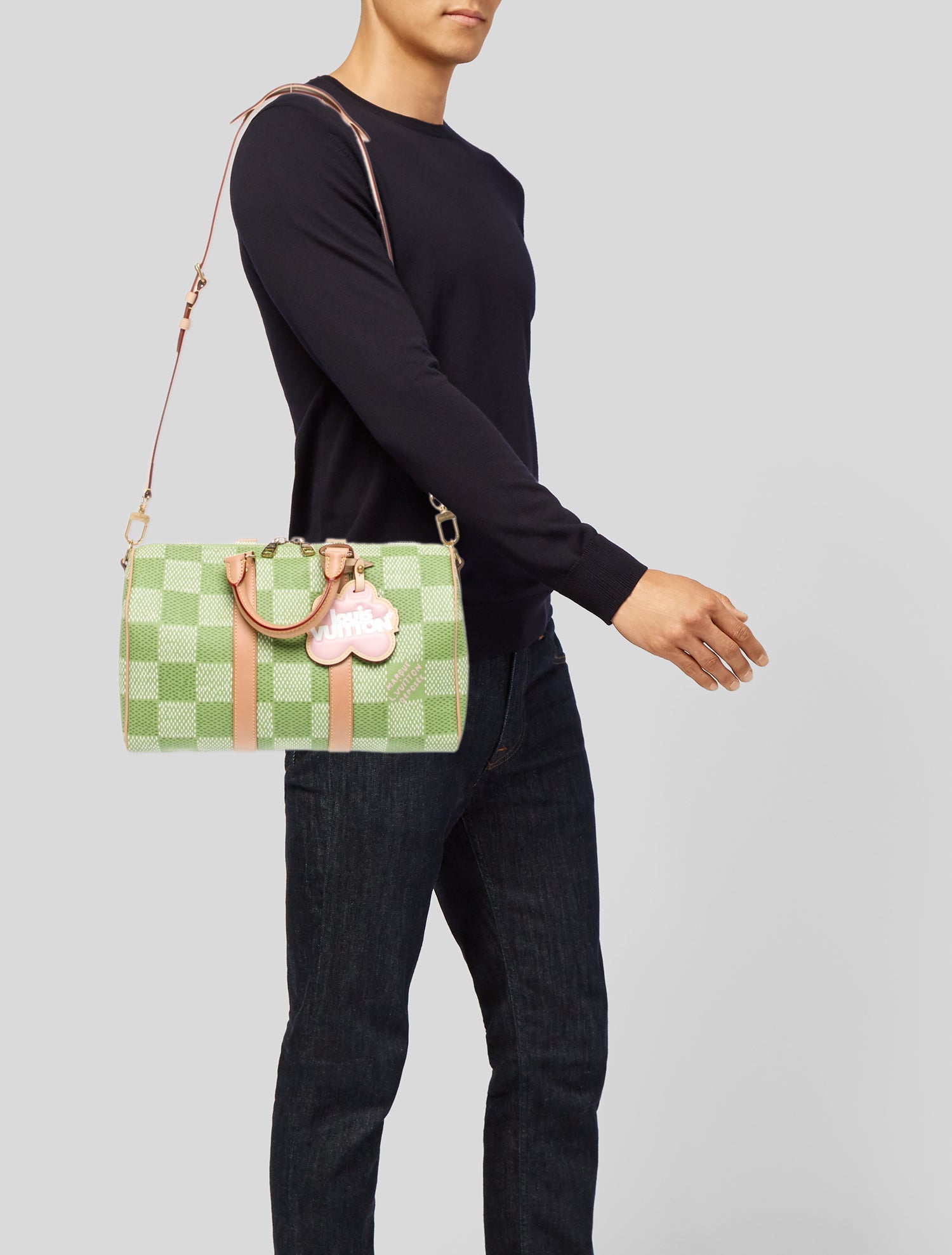 Louis Vuitton x Tyler the Creator Coated Canvas Louis Vuitton Speedy Bandouliere 35