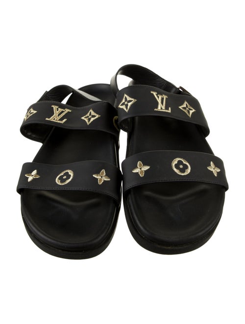 Louis Vuitton Leather Patterned Sandals