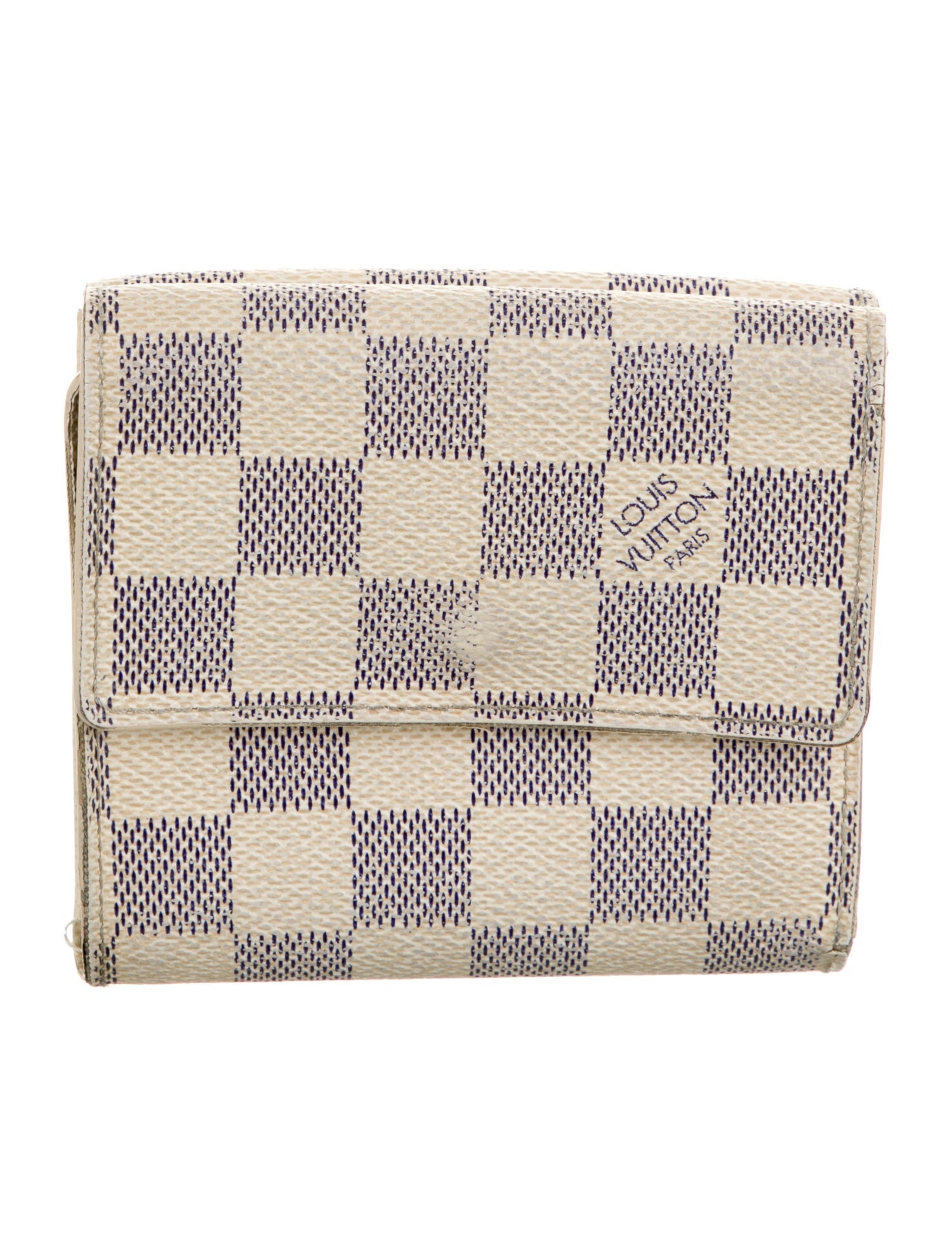 Louis Vuitton Damier Azur Pattern Compact Wallet