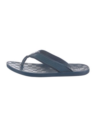 Louis Vuitton Damier Infini Rubber Flip Flops