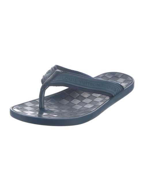 Louis Vuitton Damier Infini Rubber Flip Flops