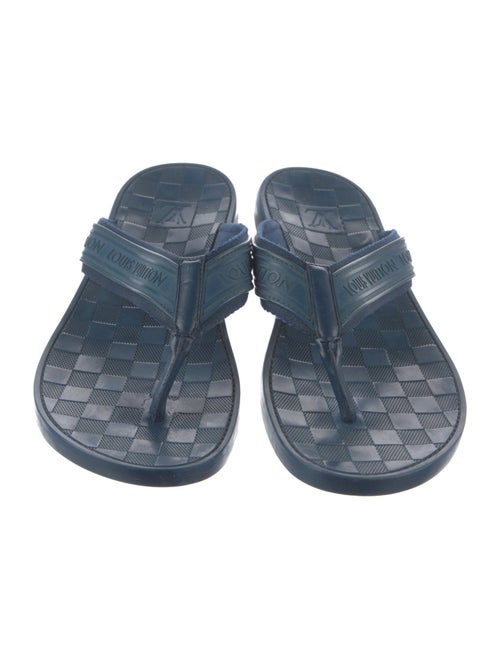 Louis Vuitton Damier Infini Rubber Flip Flops