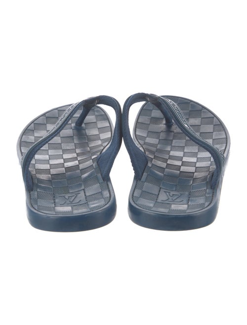 Louis Vuitton Damier Infini Rubber Flip Flops