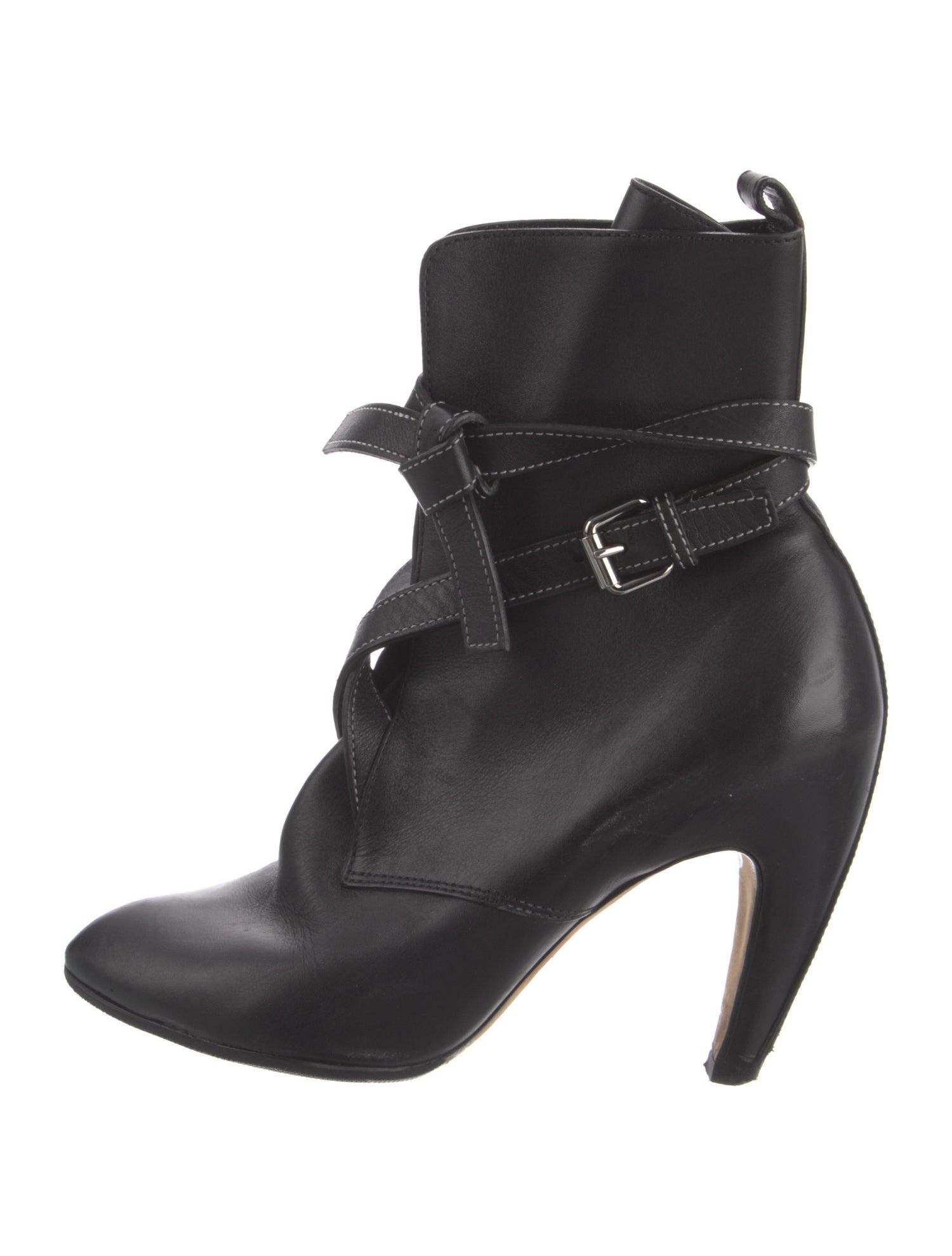 Louis Vuitton Leather Lace-Up Boots