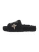 Louis Vuitton LV Monogram Shearling Slides