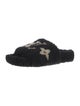 Louis Vuitton LV Monogram Shearling Slides