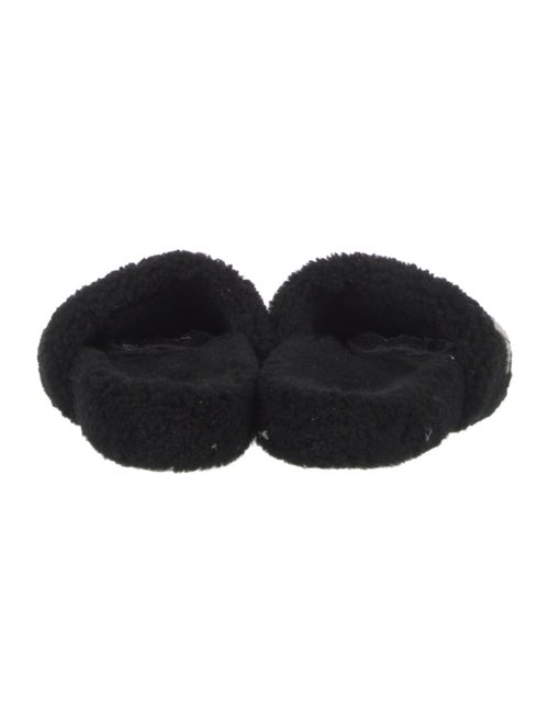 Louis Vuitton LV Monogram Shearling Slides