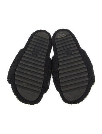 Louis Vuitton LV Monogram Shearling Slides