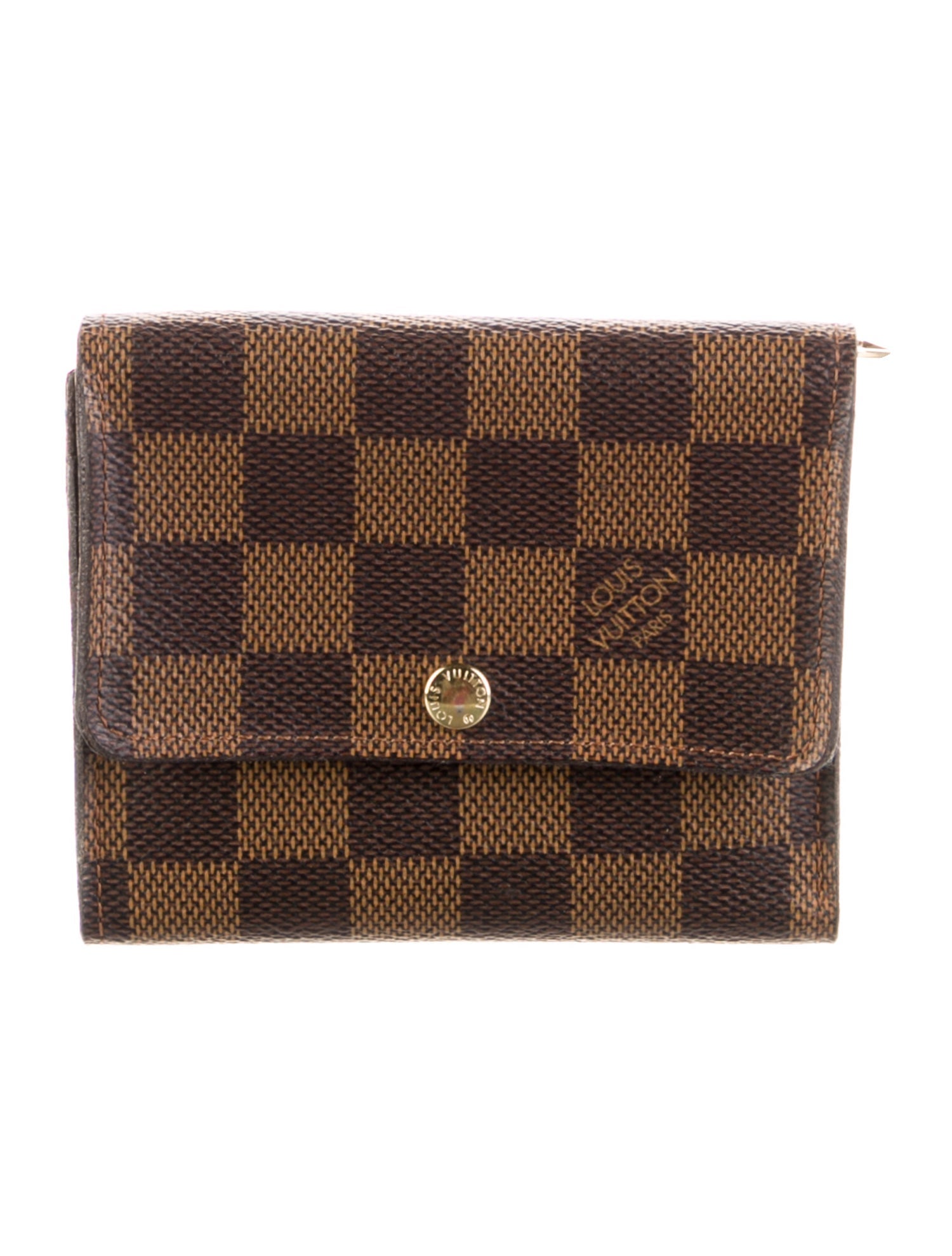 Louis Vuitton 2014 Damier Ebene Pattern Coin Pouch