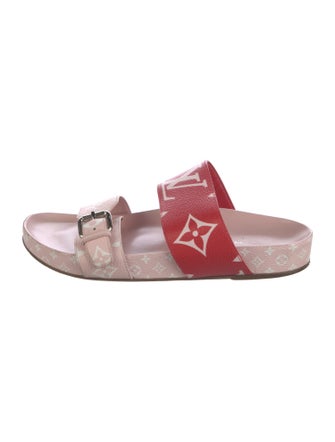 Louis Vuitton LV Monogram Leather Slides