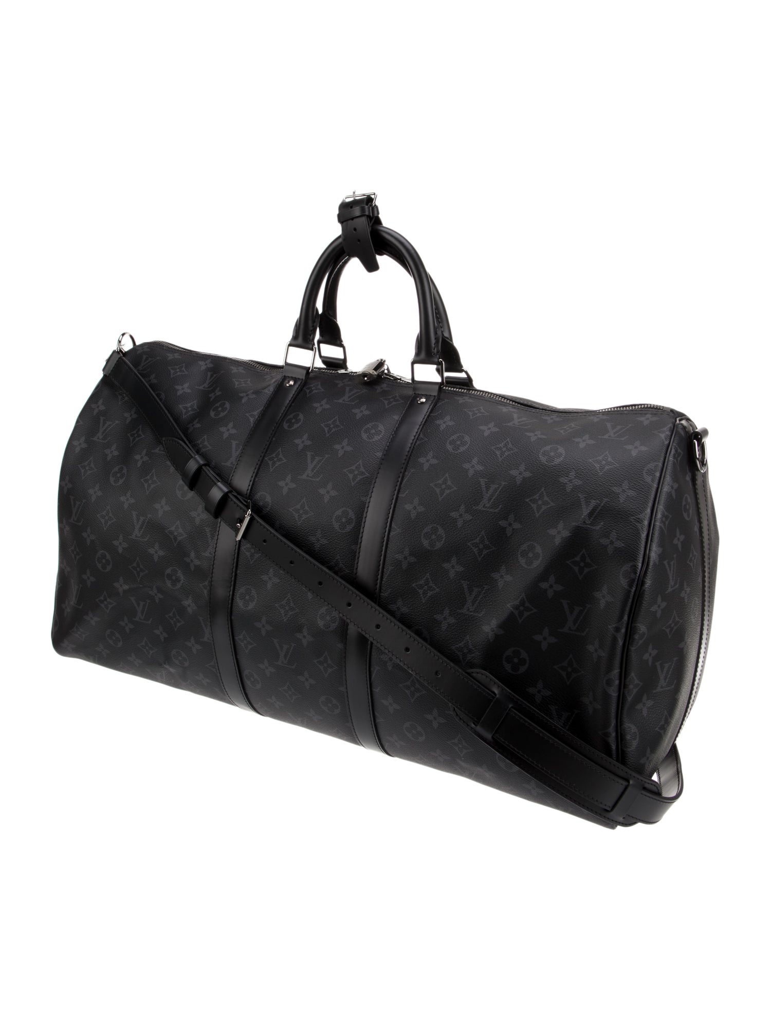 Louis Vuitton Monogram Eclipse Keepall Bandouliere 55