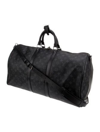 Louis Vuitton Monogram Eclipse Keepall Bandouliere 55