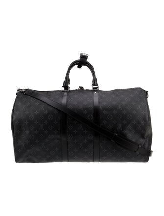 Louis Vuitton Monogram Eclipse Keepall Bandouliere 55