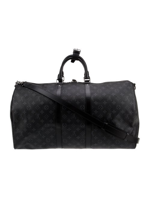 Louis Vuitton Monogram Eclipse Keepall Bandouliere 55