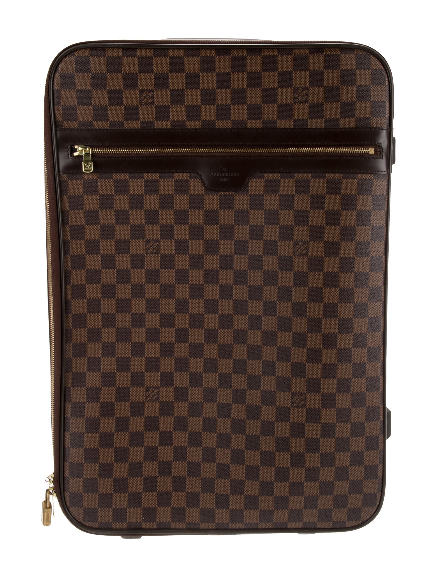 Louis Vuitton Mens' Damier Ebene Pegase 55 Weekender