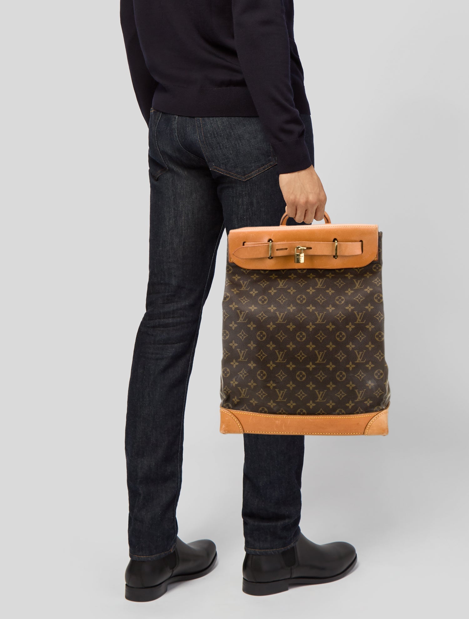 Louis Vuitton LV Monogram Steamer 45 Vintage