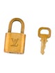 Louis Vuitton Brass Lock & Key Set