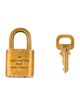 Louis Vuitton Brass Lock & Key Set