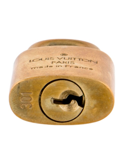 Louis Vuitton Brass Lock & Key Set
