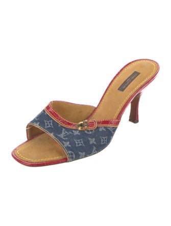 Louis Vuitton LV Monogram Denim Slides
