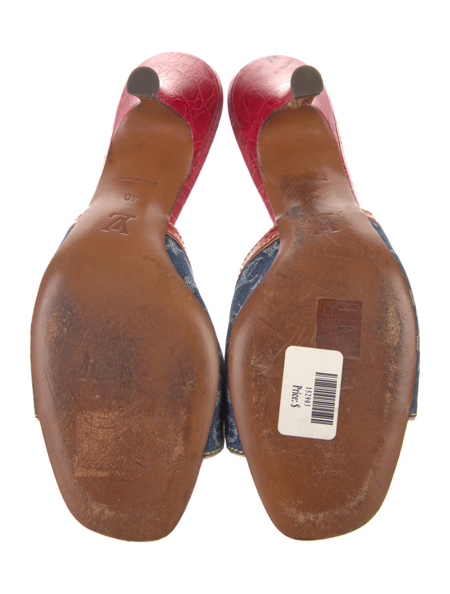 Louis Vuitton LV Monogram Denim Slides