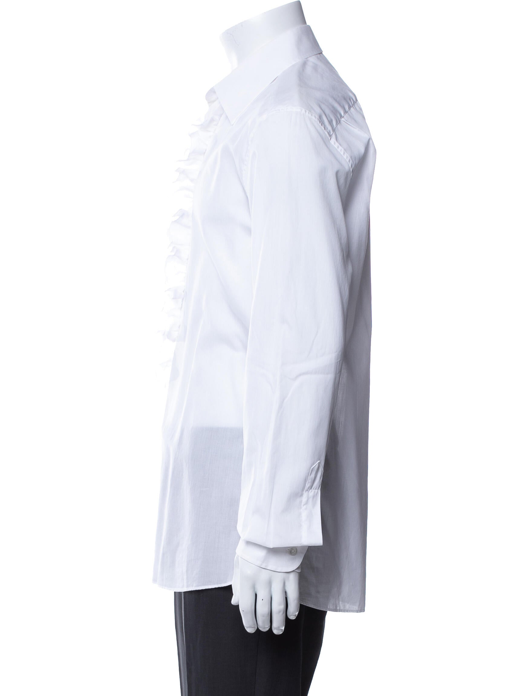 Louis Vuitton Monogram Pattern Long Sleeve Tuxedo Shirt