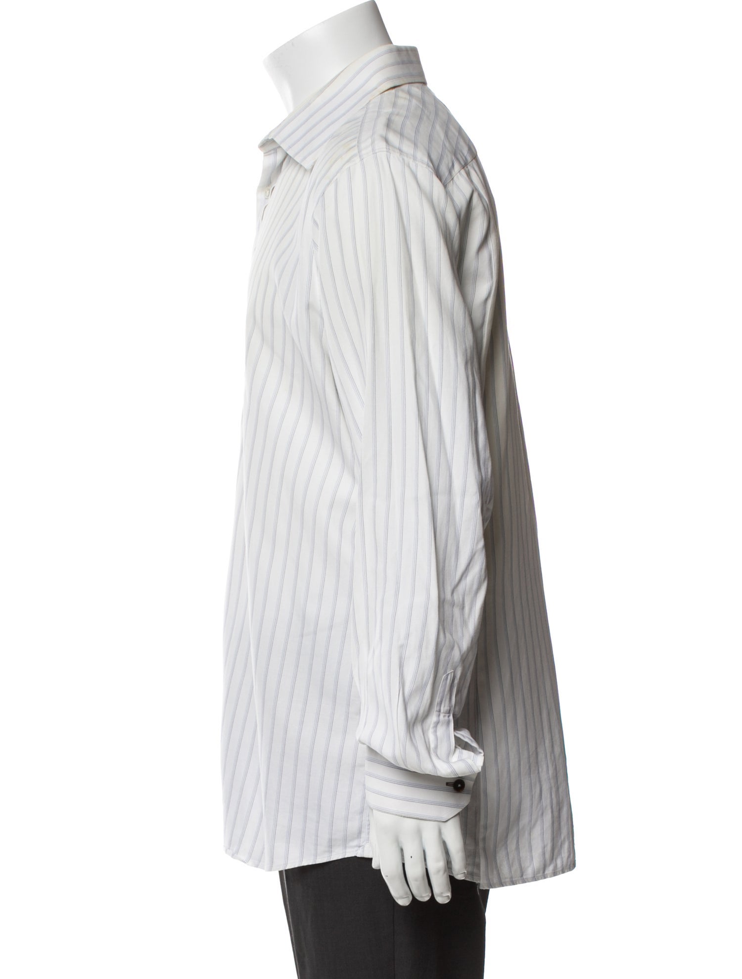 Louis Vuitton Striped Long Sleeve Dress Shirt